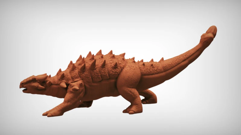 Ankylosaurus 3D Druckmodell .c4d .max .obj .3ds .fbx .stl .blend 