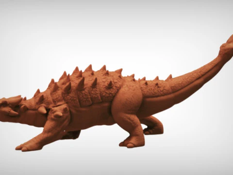 Ankylosaurus Model Cetak 3D