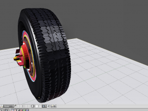 tire of truck Model 3D