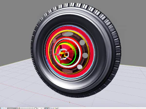 ट्रक का टायर 3D मॉडल