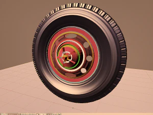 ट्रक का टायर 3D मॉडल