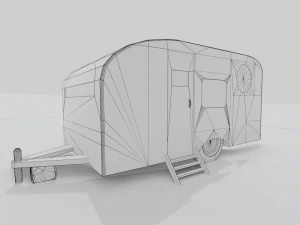 old trailer pbr 3D Model