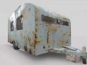 old trailer pbr 3D Model