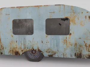 old trailer pbr 3D Model