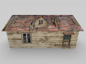 old abandoned cottage 3D Model