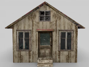 old abandoned cottage 3D Model
