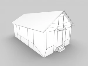 old abandoned cottage 3D Model