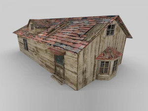 old abandoned cottage 3D Model