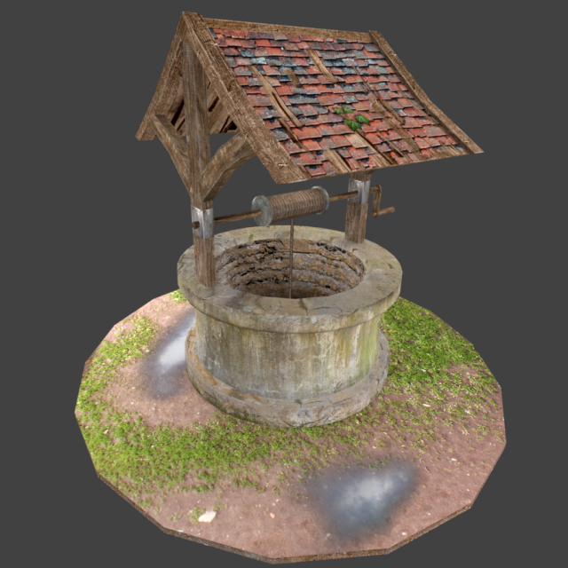 old well 3Dモデル .c4d .max .obj .3ds .fbx .stl .blend 