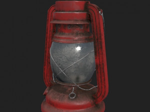old lantern pbr 3D Модель