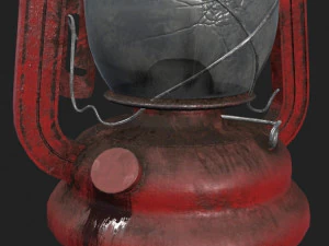 old lantern pbr 3D Model
