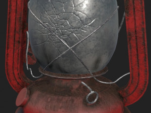 old lantern pbr 3D Модель
