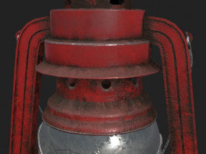 old lantern pbr 3D Модель