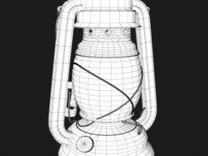 old lantern pbr 3D Модель