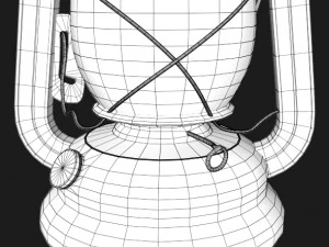 old lantern pbr 3D Model