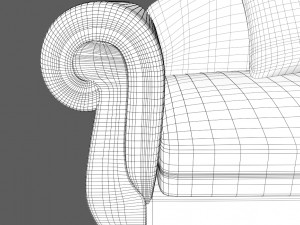 sofa chair pbr 3D-Modell