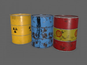 oil barrels pbr 3D 모델