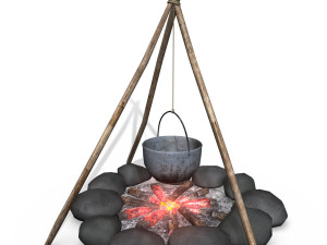 campfire 3D Model