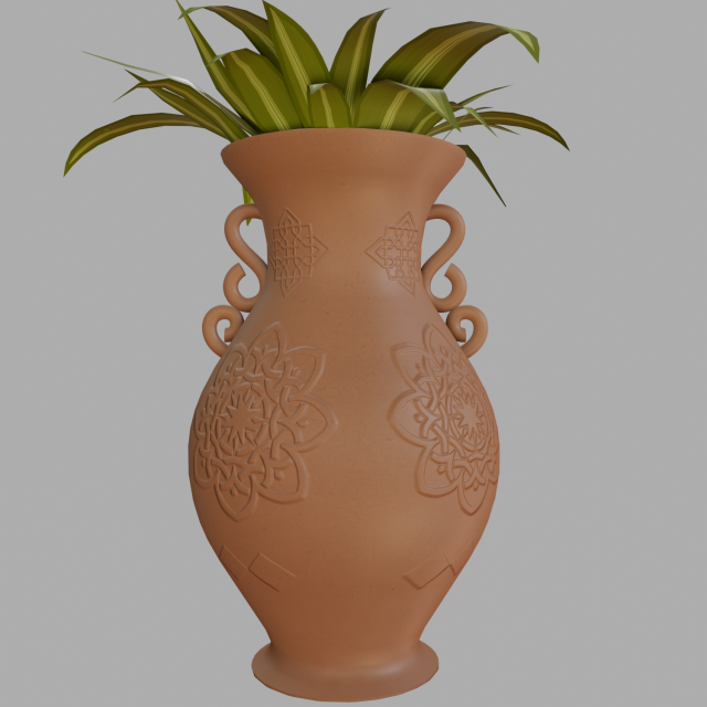 potted inoor plant 3D मॉडल .c4d .max .obj .3ds .fbx .stl .blend 