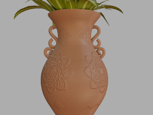 potted inoor plant 3Dモデル