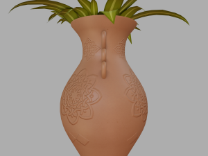 potted inoor plant 3D मॉडल