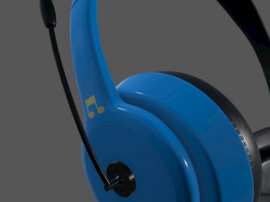 headphone wireless model 3D 模型