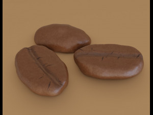 coffee bean pbr Model 3D