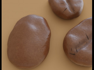 coffee bean pbr 3D Model