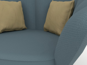 sofa chair pbr multiple colors 3D-Modell