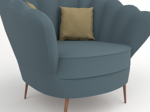 sofa chair pbr multiple colors 3D-Modell