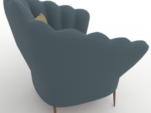 sofa chair pbr multiple colors 3D-Modell