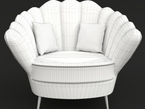 sofa chair pbr multiple colors 3D-Modell
