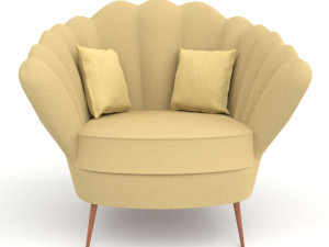 sofa chair pbr multiple colors 3D-Modell