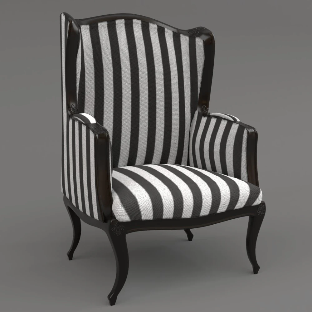 Queen sofa chair pbr multiple designs 3D Model .c4d .max .obj .3ds .fbx .stl .blend 