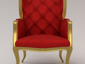 queen sofa chair pbr multiple designs 3D Model