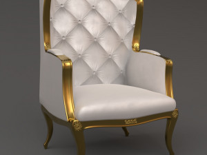 queen sofa chair pbr multiple designs 3D Model