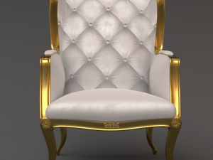 queen sofa chair pbr multiple designs 3D Model