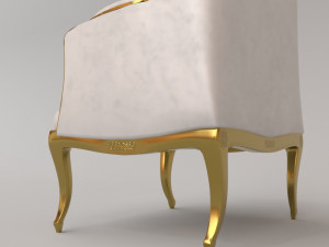 queen sofa chair pbr multiple designs 3D Model
