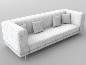 Black sofa pbr 3D Model