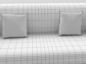 Black sofa pbr 3D Model