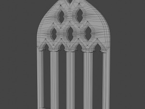 medieval window Model 3D