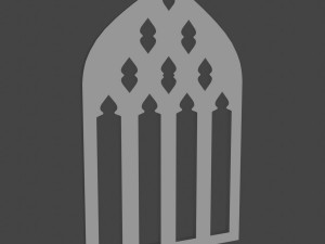 medieval window Model 3D