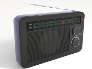 radio pbr model 3D Model
