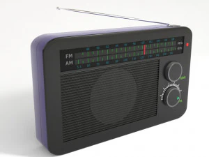 Radio-PBR-Modell 3D Modell