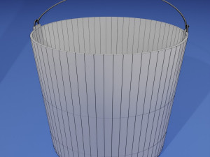 Old rustic water tap bucket PBR 3D Модель