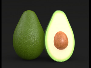 Avocado Fruit 3D 模型