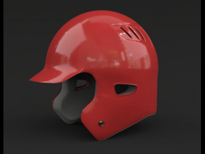 Baseball Helmet PBR 3D Model