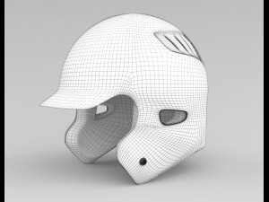 Baseball Helmet PBR Modelo 3D