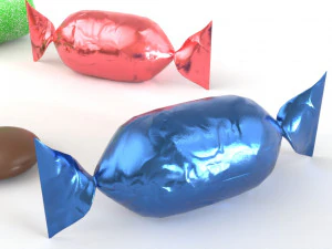 Chocolate and candies pbr 3D Model