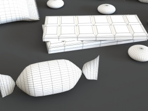 Chocolate and candies pbr 3D 模型